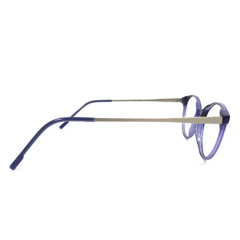 Moleskine Eyeglasses Frames MO1102 60 Periwinkle Crystal Blue Silver 51-17-145